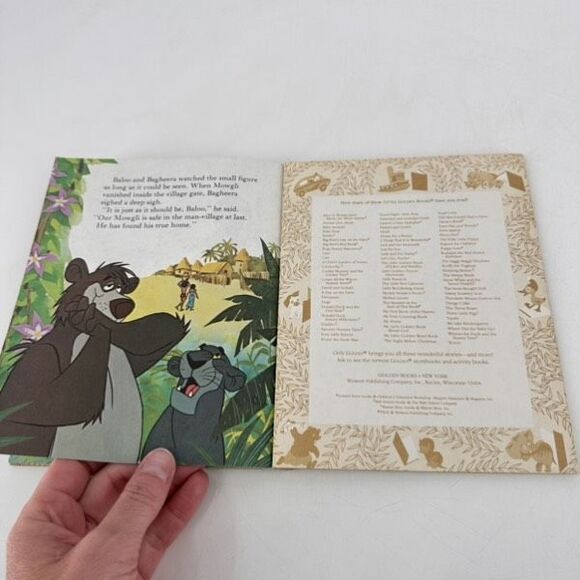 Vintage 1967 Little Golden Book Walt Disney THE JUNGLE BOOK - Picture 6 of 10